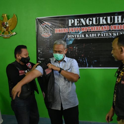 Bupati Hadiri Pengukuhan Bikers FKPPI Motherland Swadek Indonesia Distrik Kuningan